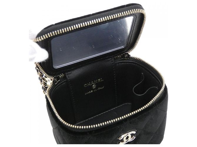 Borsa a tracolla Chanel AP1447 in velluto Nero - vista 5