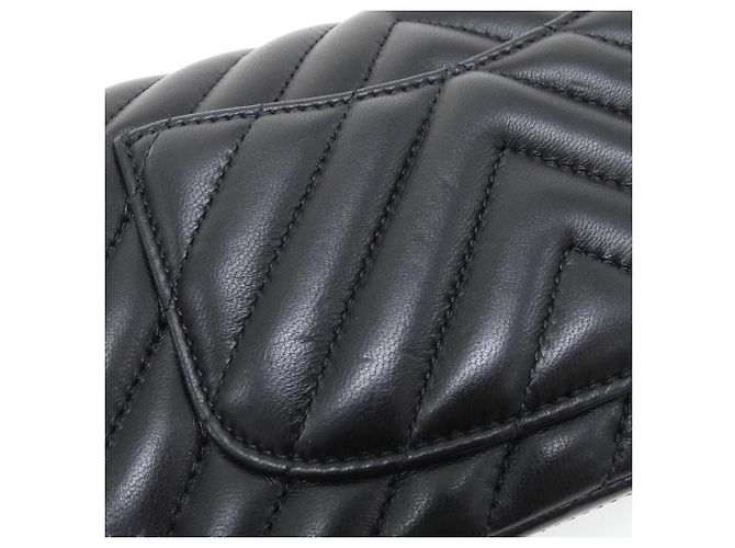 Borsa a tracolla Chanel 69900 in pelle nera Nero - vista 5