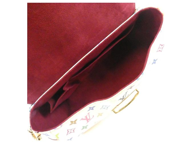Borsa a tracolla Louis Vuitton Multicolor Beverly MM Bianco Multicolore - vista 9
