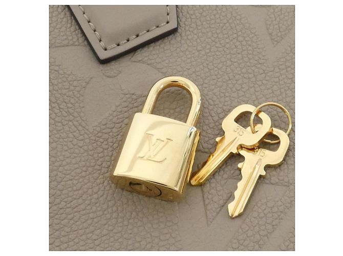Borsa Boston Louis Vuitton Monogram Empreinte Speedy Bandoulière Beige Grigio - vista 3