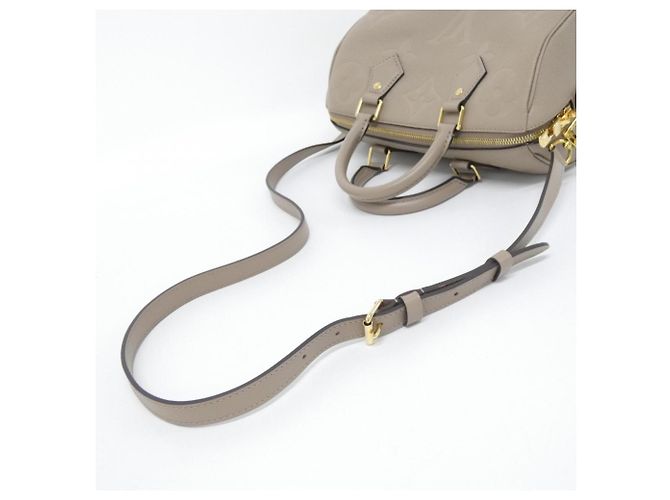 Borsa Boston Louis Vuitton Monogram Empreinte Speedy Bandoulière Beige Grigio - vista 8