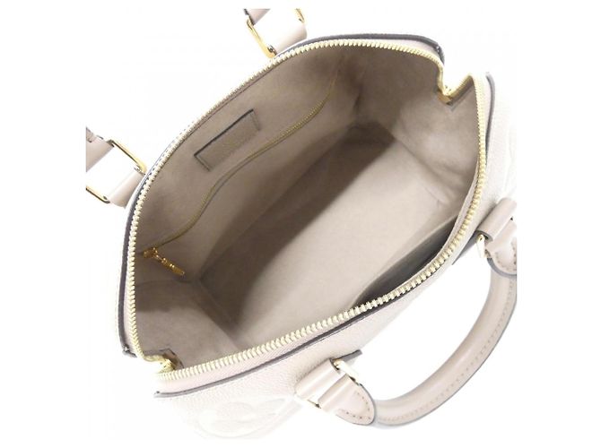 Borsa Boston Louis Vuitton Monogram Empreinte Speedy Bandoulière Beige Grigio - vista 9