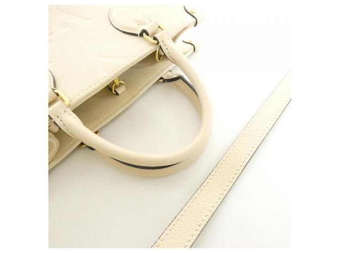 Louis Vuitton Monogram Empreinte OnTheGo PM Handtasche Beige - Ansicht 5