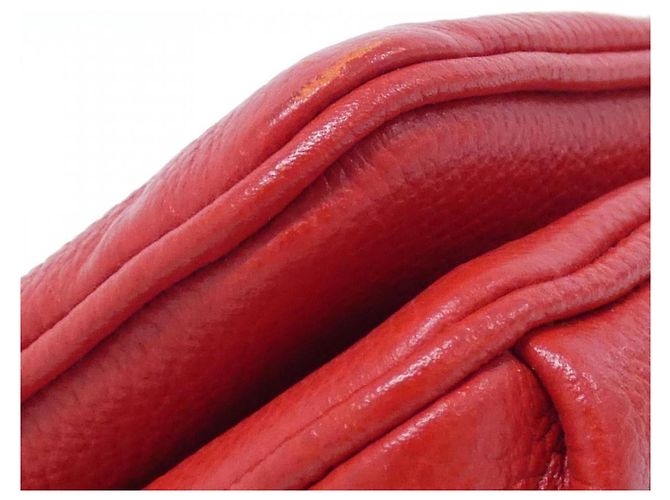 Borsa a tracolla Louis Vuitton Monogram Empreinte Twice Rosso Fuschia - vista 3