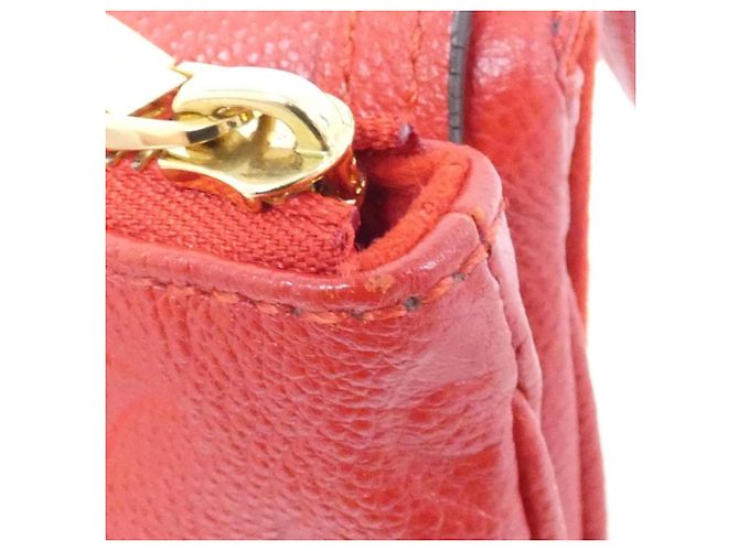 Borsa a tracolla Louis Vuitton Monogram Empreinte Twice Rosso Fuschia - vista 6