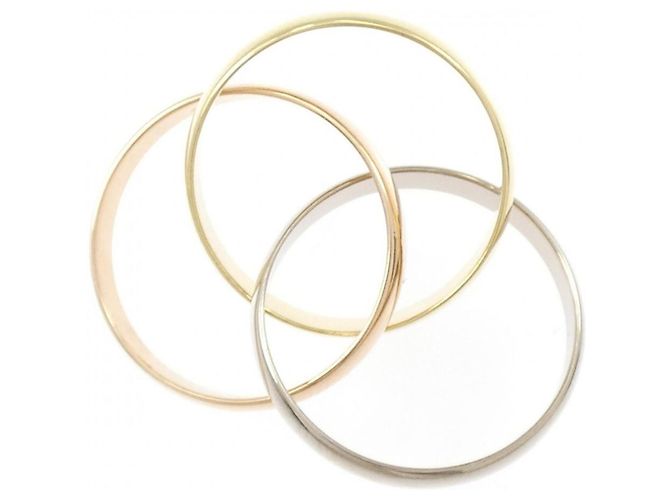 Anello Cartier Trinity in oro rosa bianco e giallo 18K - vista 3