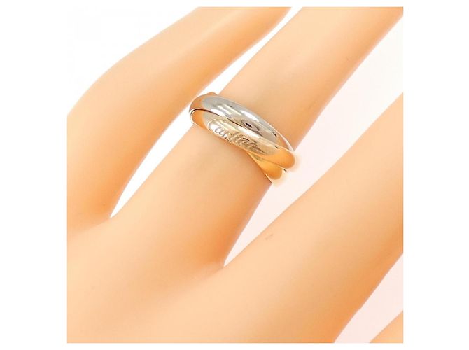 Anello Cartier Trinity in oro rosa bianco e giallo 18K - vista 4