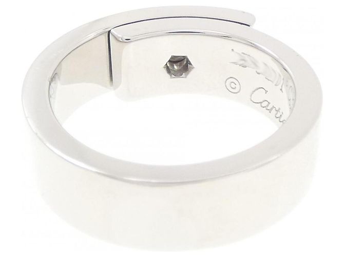Cartier Ehering aus 18K Weißgold mit Diamanten - Ansicht 3