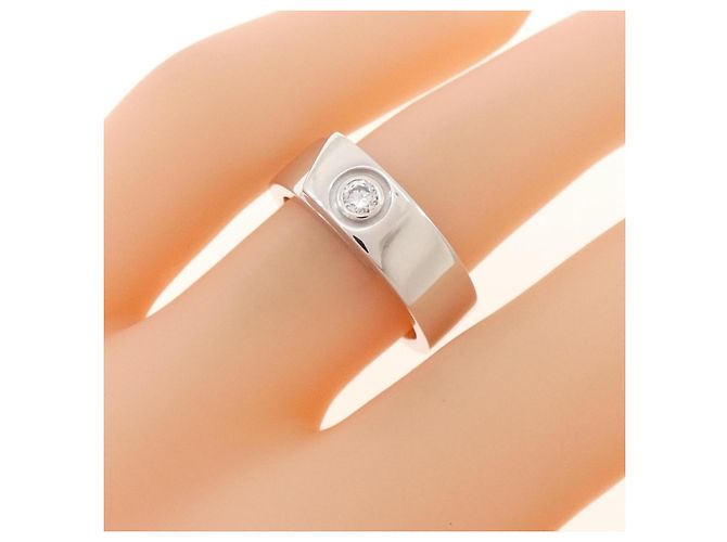 Cartier Ehering aus 18K Weißgold mit Diamanten - Ansicht 5