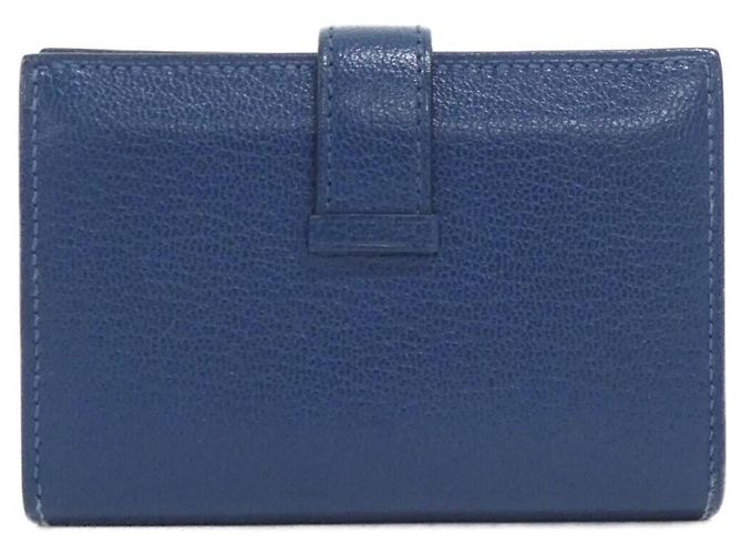Hermès Tarjetero Hermes Bearn Deep Blue Azul oscuro - vista 2