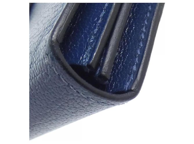 Hermès Tarjetero Hermes Bearn Deep Blue Azul oscuro - vista 4