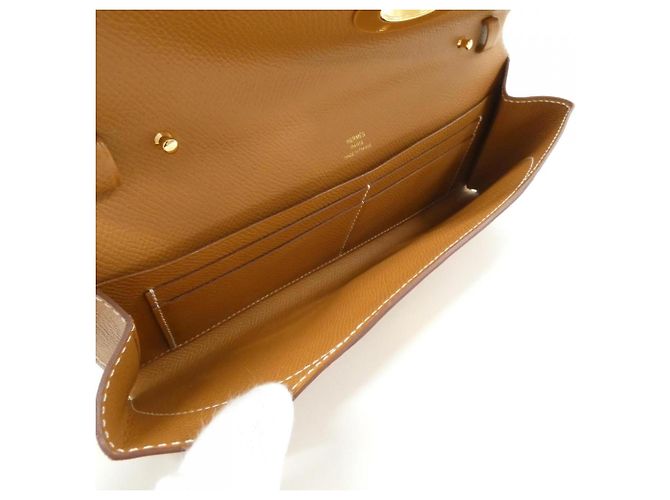 Hermès Portafoglio a tracolla Hermes Maillon To Go D'oro - vista 7