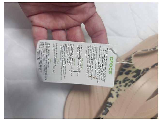 Autre Marque Infradito Crocs stampa leopardata Beige Stampa leopardo - vista 10