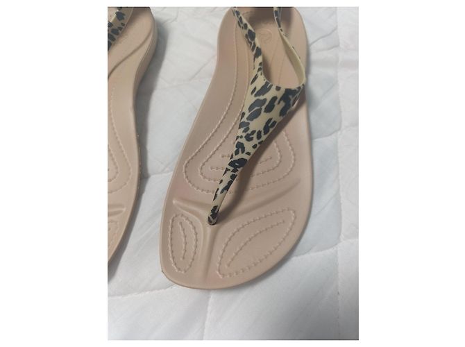Autre Marque Infradito Crocs stampa leopardata Beige Stampa leopardo - vista 11
