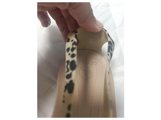 Autre Marque Infradito Crocs stampa leopardata Beige Stampa leopardo - vista 6
