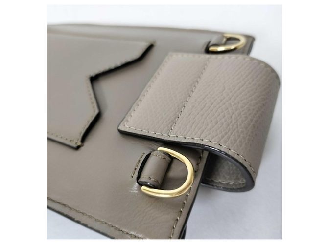 Borsa a tracolla per telefono Fendi FF Diamond Grigio - vista 5