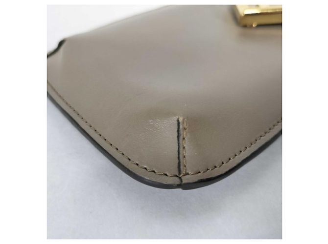 Borsa a tracolla per telefono Fendi FF Diamond Grigio - vista 6