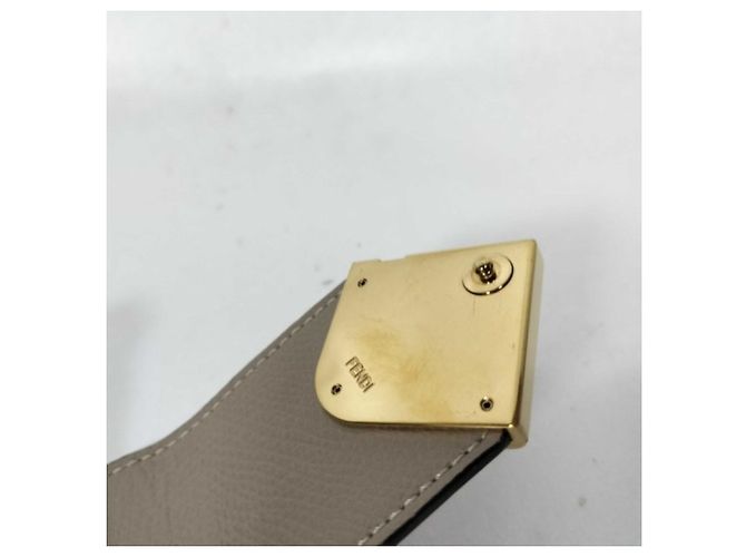 Borsa a tracolla per telefono Fendi FF Diamond Grigio - vista 9