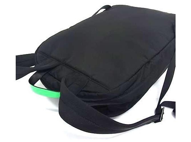 Zaino Prada Tessuto 2VZ021 Nero Verde - vista 3