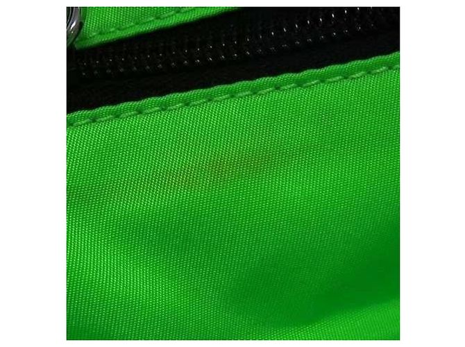Zaino Prada Tessuto 2VZ021 Nero Verde - vista 8