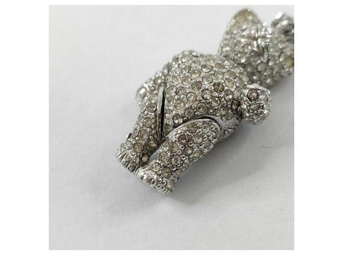 Collana Christian Dior con motivo orso argentato Argento - vista 10