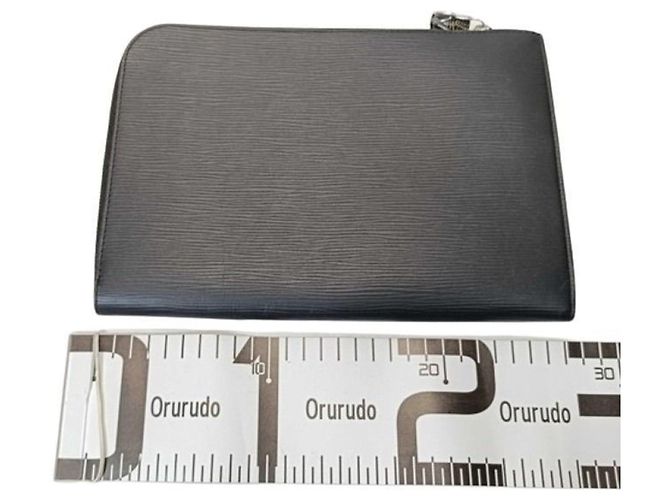 Louis Vuitton Pochette Jour PM Clutch Bag Nero - vista 2
