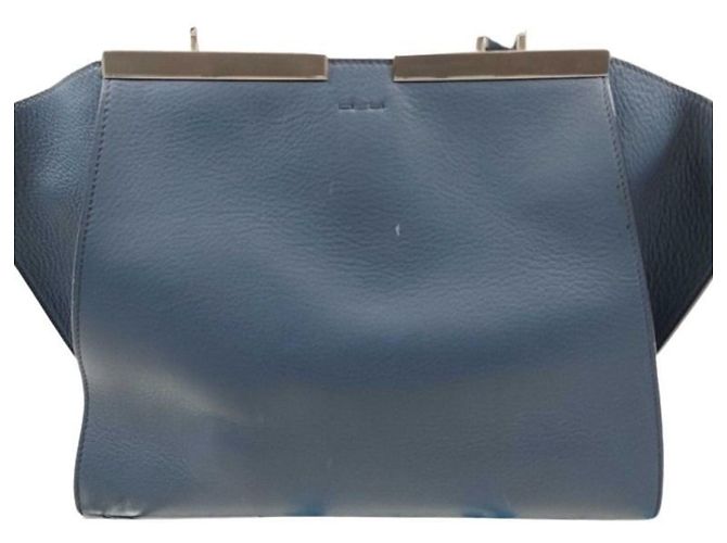 Borsa Fendi Trois Jours Blu - vista 2