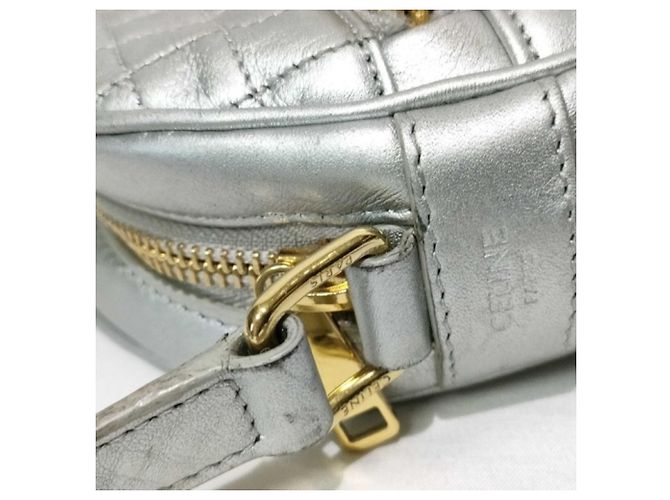 Céline Celine Schultertasche aus silbernem Leder - Ansicht 5