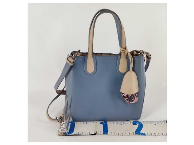 Borsa Christian Dior Addict Blu Beige - vista 2