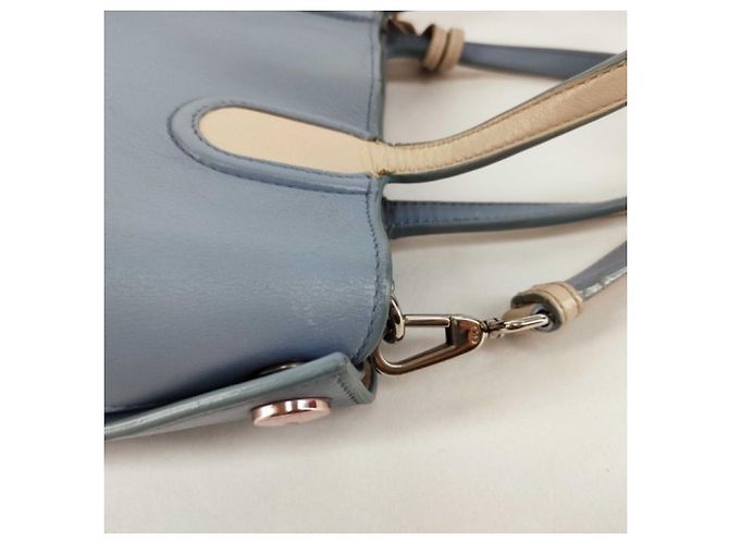 Borsa Christian Dior Addict Blu Beige - vista 4
