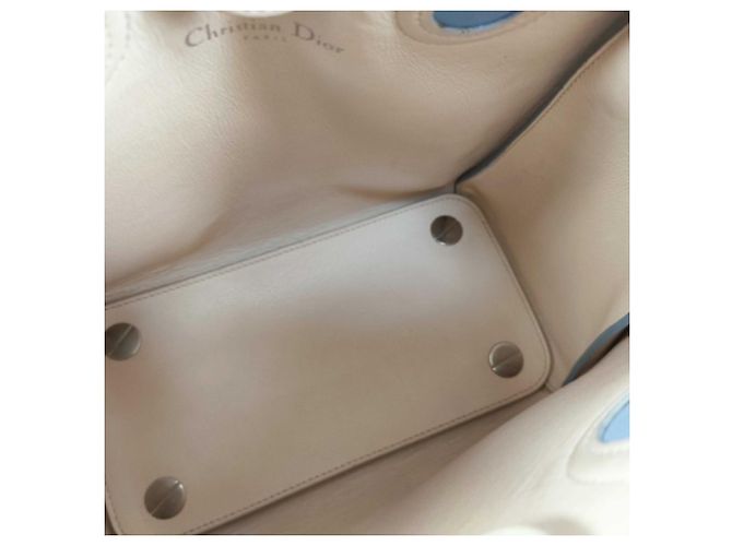 Borsa Christian Dior Addict Blu Beige - vista 8
