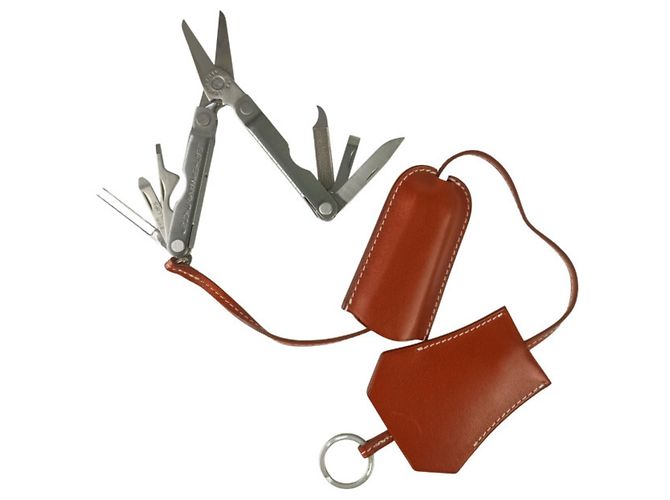Hermès Charm per borsa Hermes Handbag Charm Keyfetout in Brown Marrone - vista 7