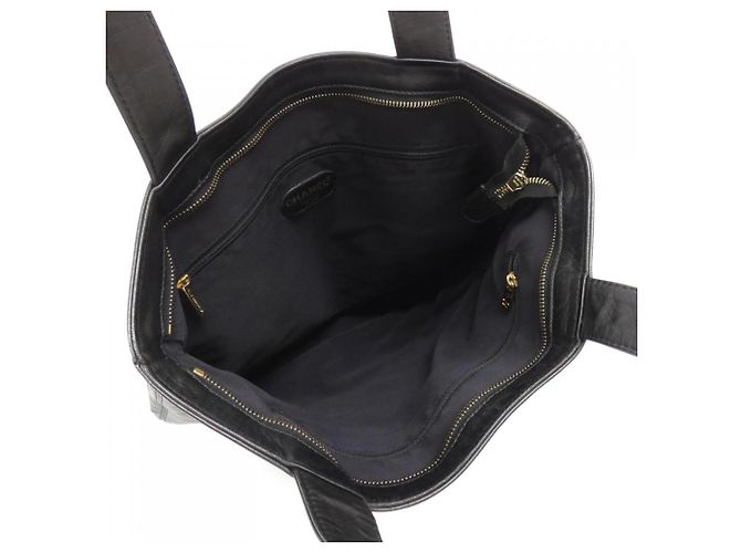Chanel 14217 Handtasche aus schwarzem Kalbsleder - Ansicht 7