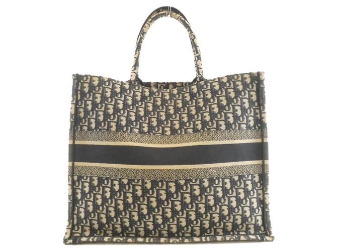 Christian Dior Oblique Book Tote Large Blu - vista 2