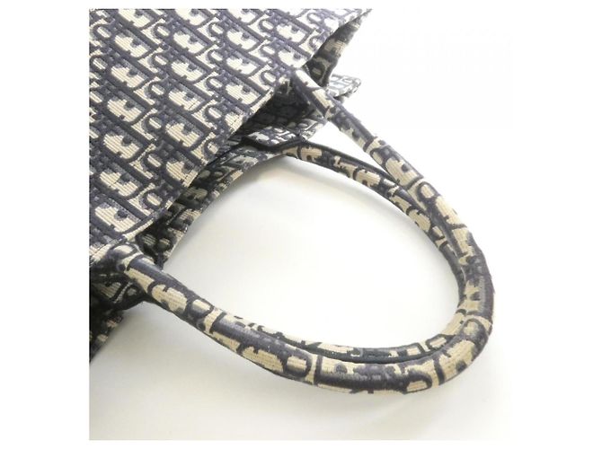 Christian Dior Oblique Book Tote Large Blu - vista 5