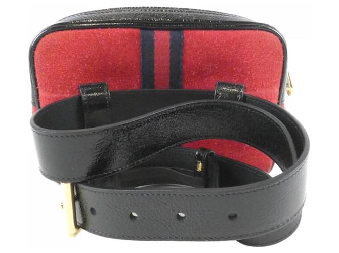 Borsa Gucci Ophidia Nera e Rossa Nero Rosso - vista 2
