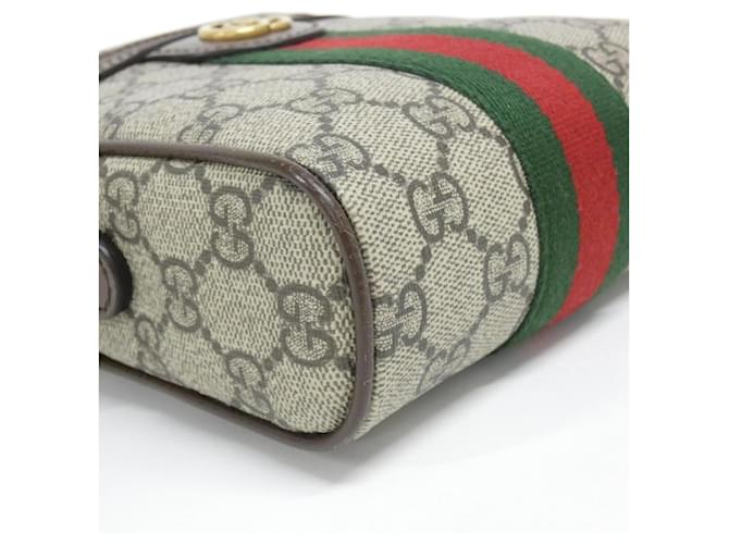 Borsa a tracolla Gucci Ophidia Marrone Beige - vista 3