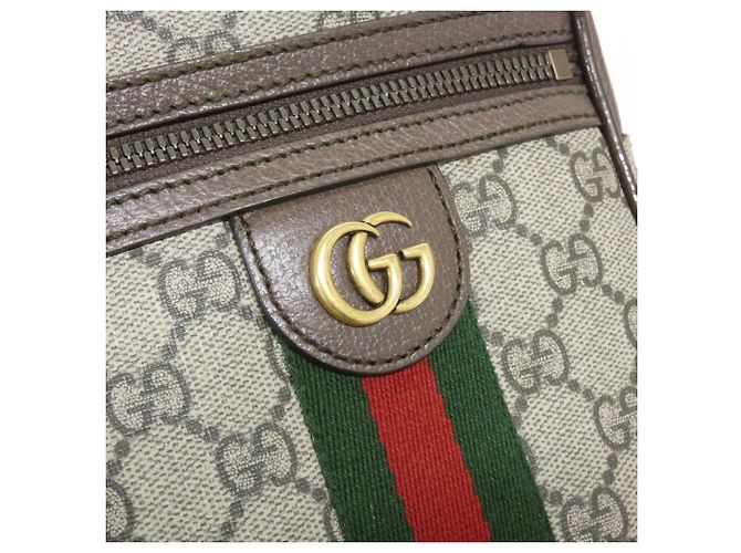 Borsa a tracolla Gucci Ophidia Marrone Beige - vista 5