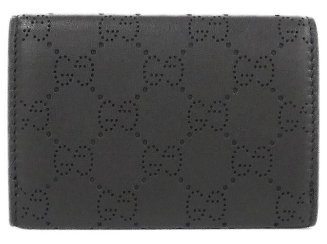 Tarjetero de piel Gucci GG Negro - vista 2