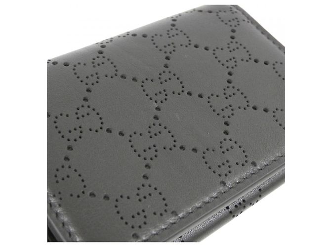 Tarjetero de piel Gucci GG Negro - vista 3