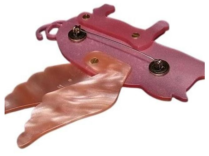 Spilla GUCCI Flying Pig Rosa - vista 2