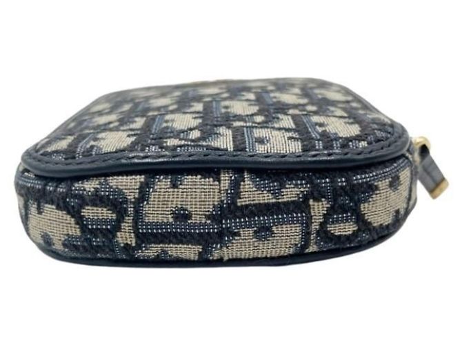 Borsa a tracolla Christian Dior Trotter Blu - vista 3