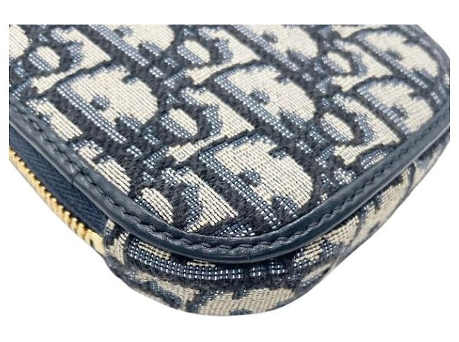 Borsa a tracolla Christian Dior Trotter Blu - vista 5