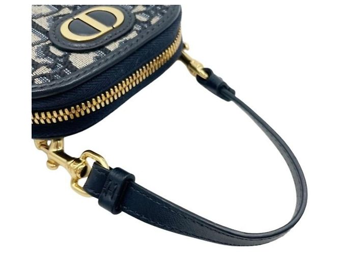 Borsa a tracolla Christian Dior Trotter Blu - vista 6