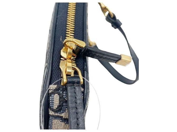 Borsa a tracolla Christian Dior Trotter Blu - vista 8