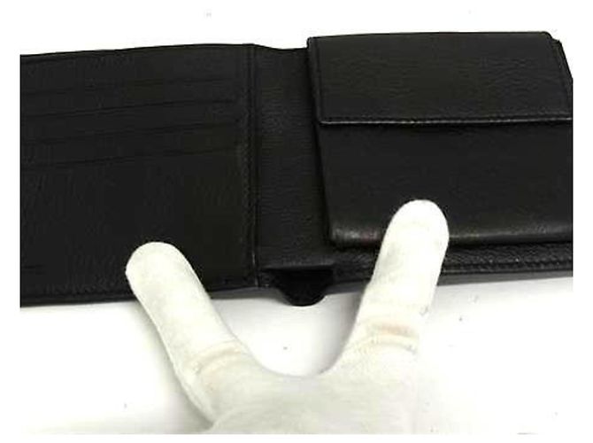 Portafoglio Bifold per Monete Loewe Anagram Nero Bordò - vista 3