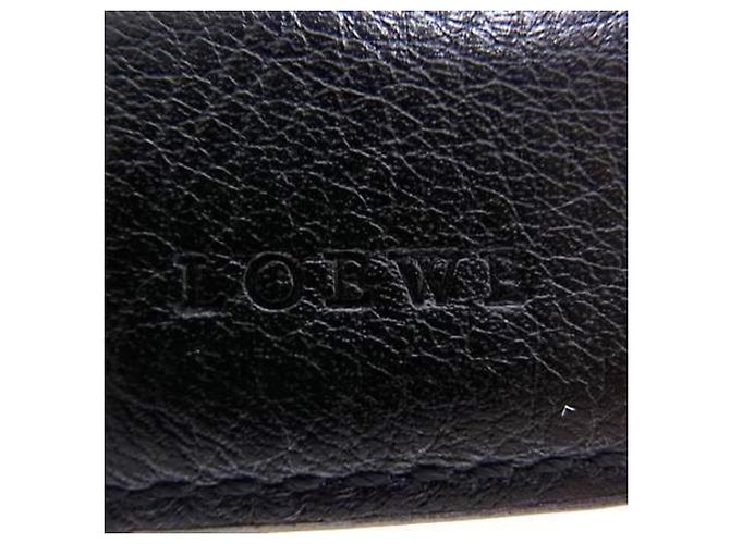 Portafoglio Bifold per Monete Loewe Anagram Nero Bordò - vista 6