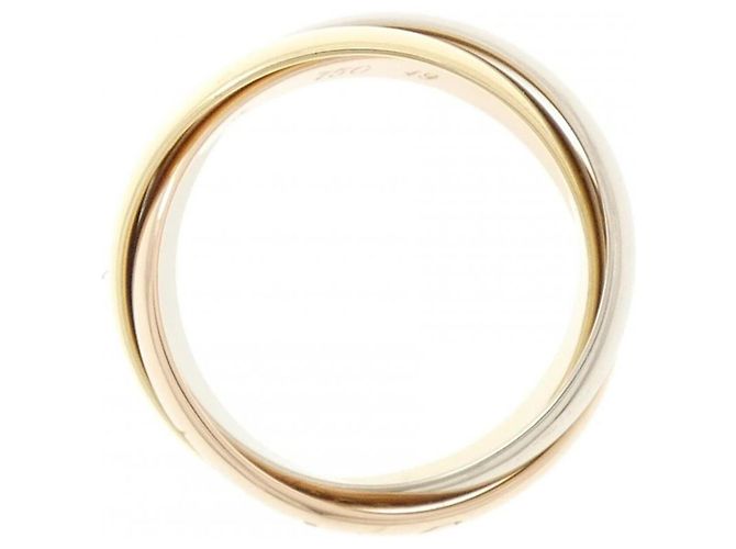 Anello Cartier Trinity in oro rosa, bianco e giallo D'oro - vista 2
