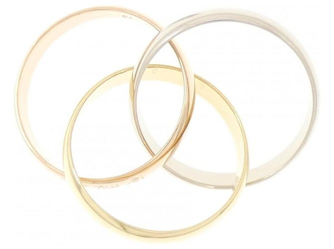 Anello Cartier Trinity in oro rosa, bianco e giallo D'oro - vista 3