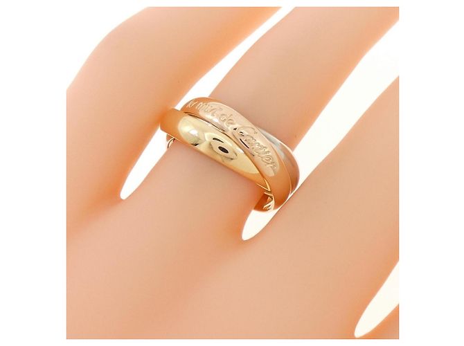 Anello Cartier Trinity in oro rosa, bianco e giallo D'oro - vista 4